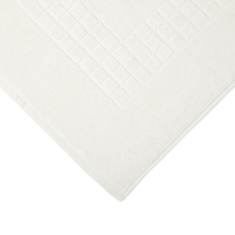 Microfiber Soft Non Slip Bath Mat Check Design (Cream) - BM House & Garden