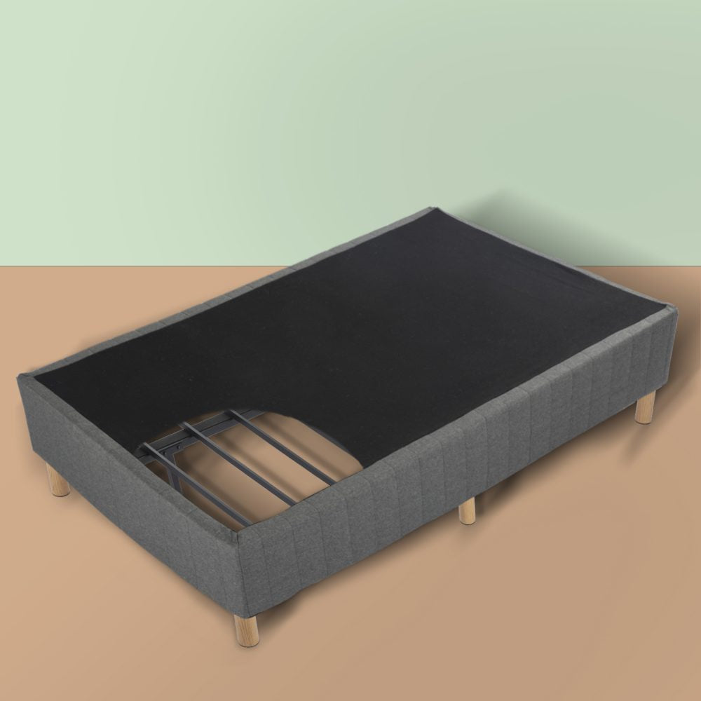 Metal Bedframe Mattress Foundation (Dark Grey) - King - BM House & Garden