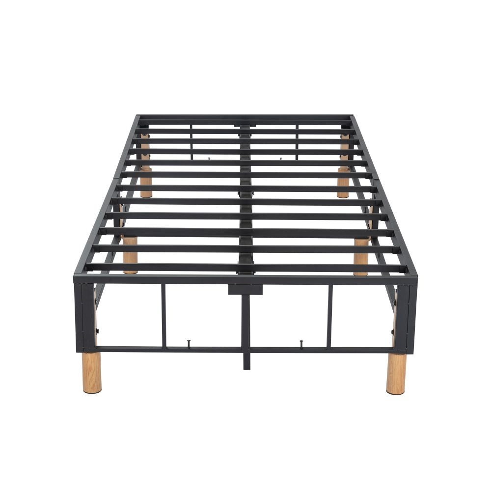 Metal Bedframe Mattress Foundation (Dark Grey) - King - BM House & Garden