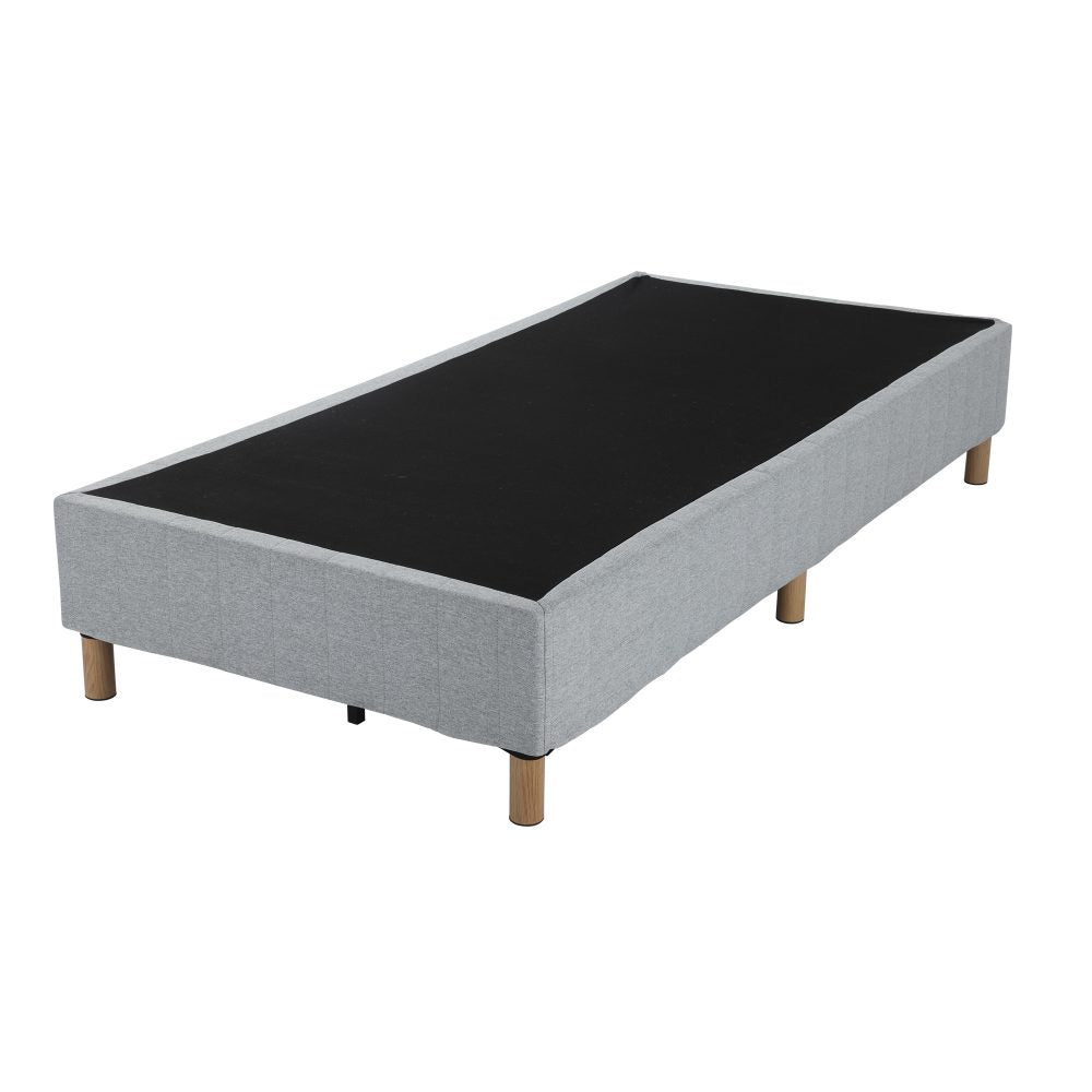 Metal Bedframe Mattress Foundation (Light Grey) - King - BM House & Garden