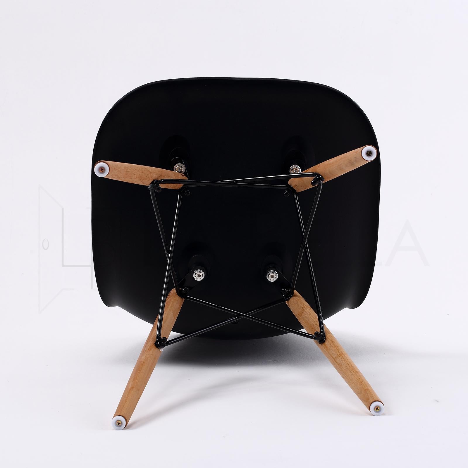 La Bella Set of 4 Black Retro Dining Chairs - BM House & Garden