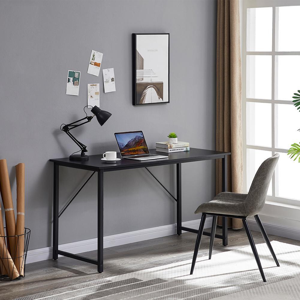 YES4HOMES 140cm Black Computer Desk - BM House & Garden