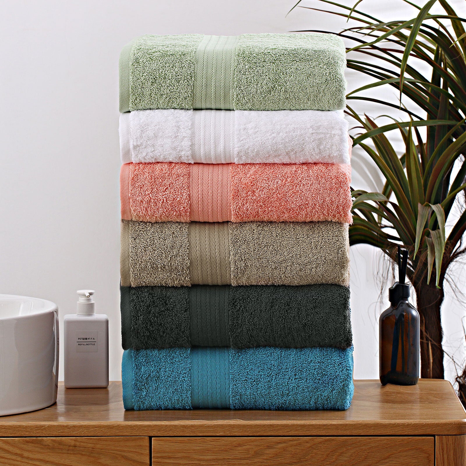Linenland Extra Large Bath Sheet Towel 89 x 178cm - Coral - BM House & Garden