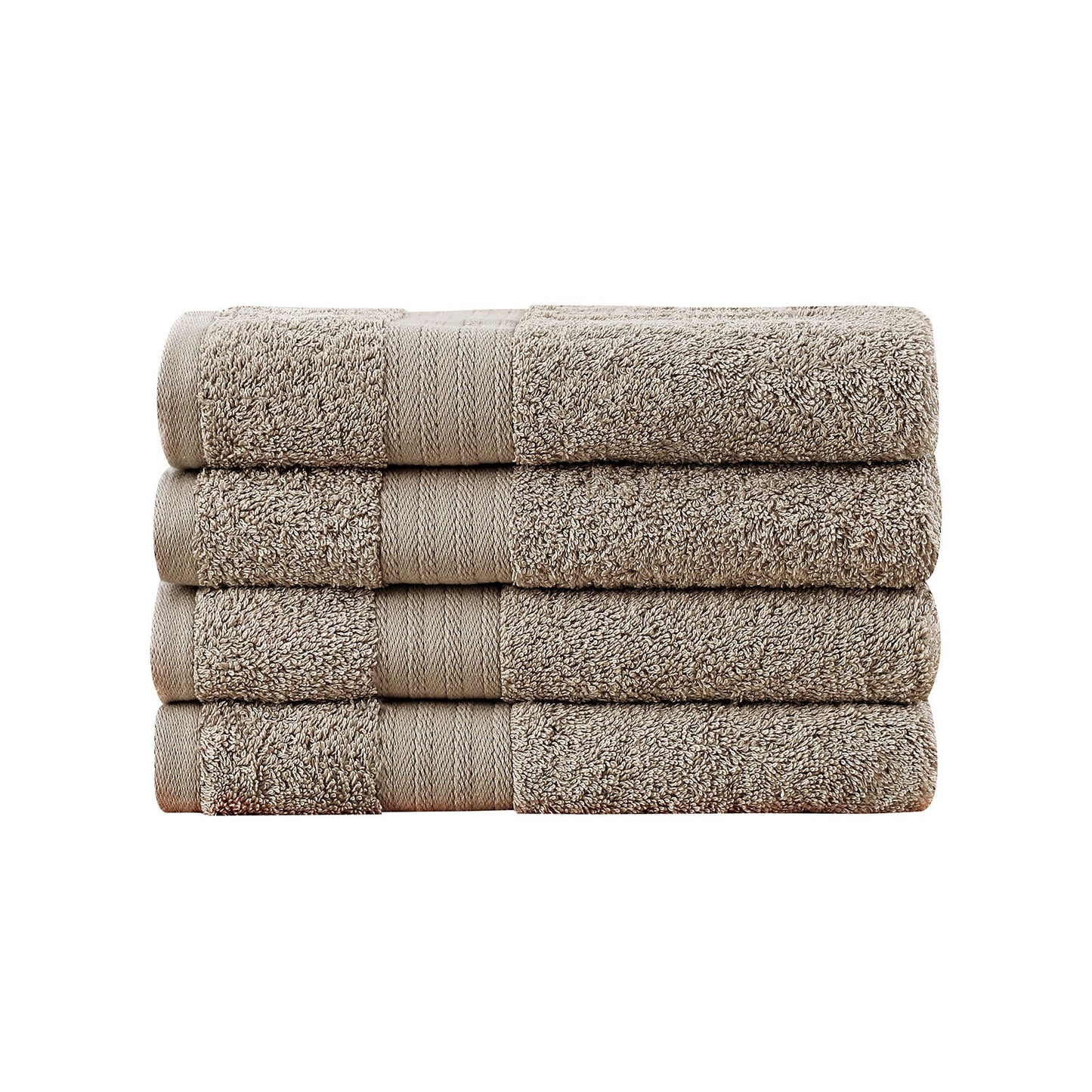 Linenland Bath Towel 4 Piece Cotton Hand Towels Set - Sandstone - BM House & Garden