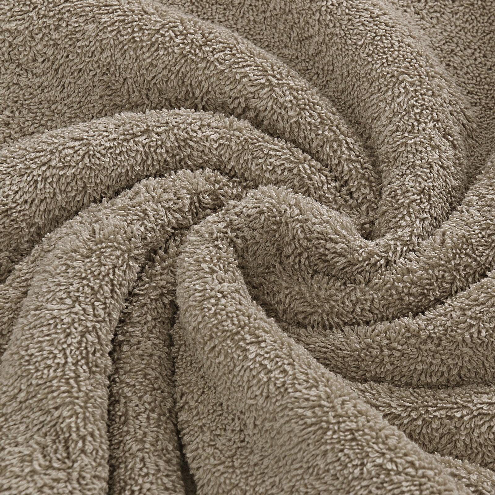 Luxury 6 Piece Soft and Absorbent Cotton Bath Towel Set - Sandstone - BM House & Garden