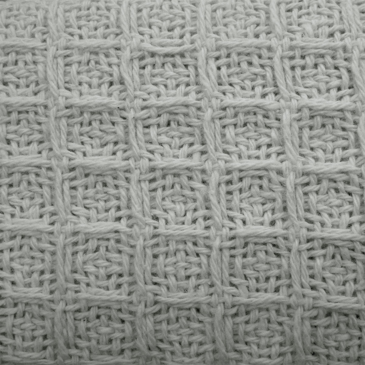 Cotton Waffle Blanket Silver Queen - BM House & Garden