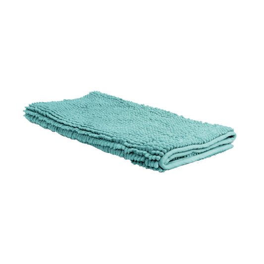 Chenille Toggle Bath Mat 50 x 80cm Teal - BM House & Garden