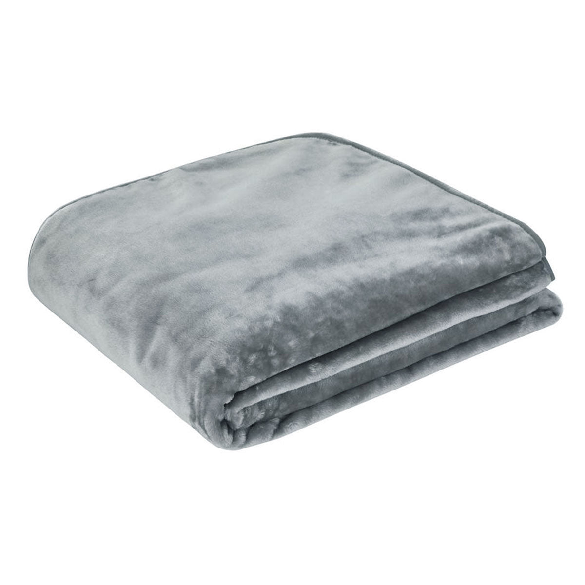 J.Elliot Home 450gsm Solid Faux Mink Blanket Graphite - BM House & Garden