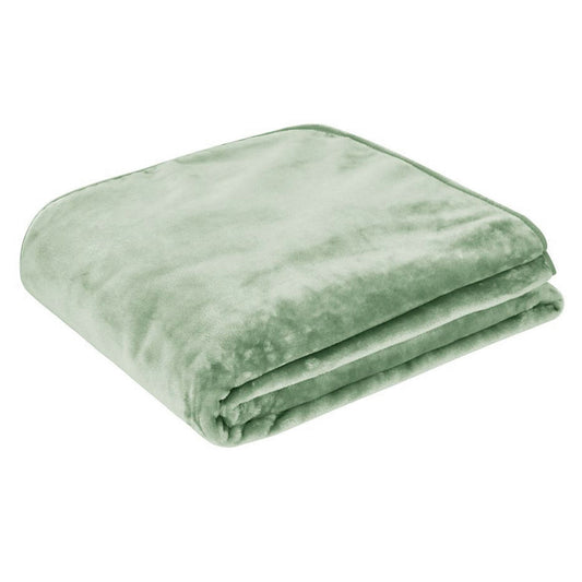 J.Elliot Home 450gsm Solid Faux Mink Blanket Sage - BM House & Garden
