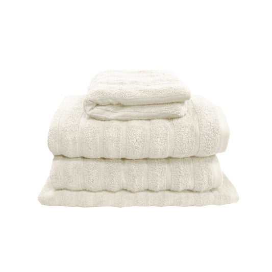 J Elliot Home Set of 4 George Collective Cotton Bath Towel Set Snow - BM House & Garden