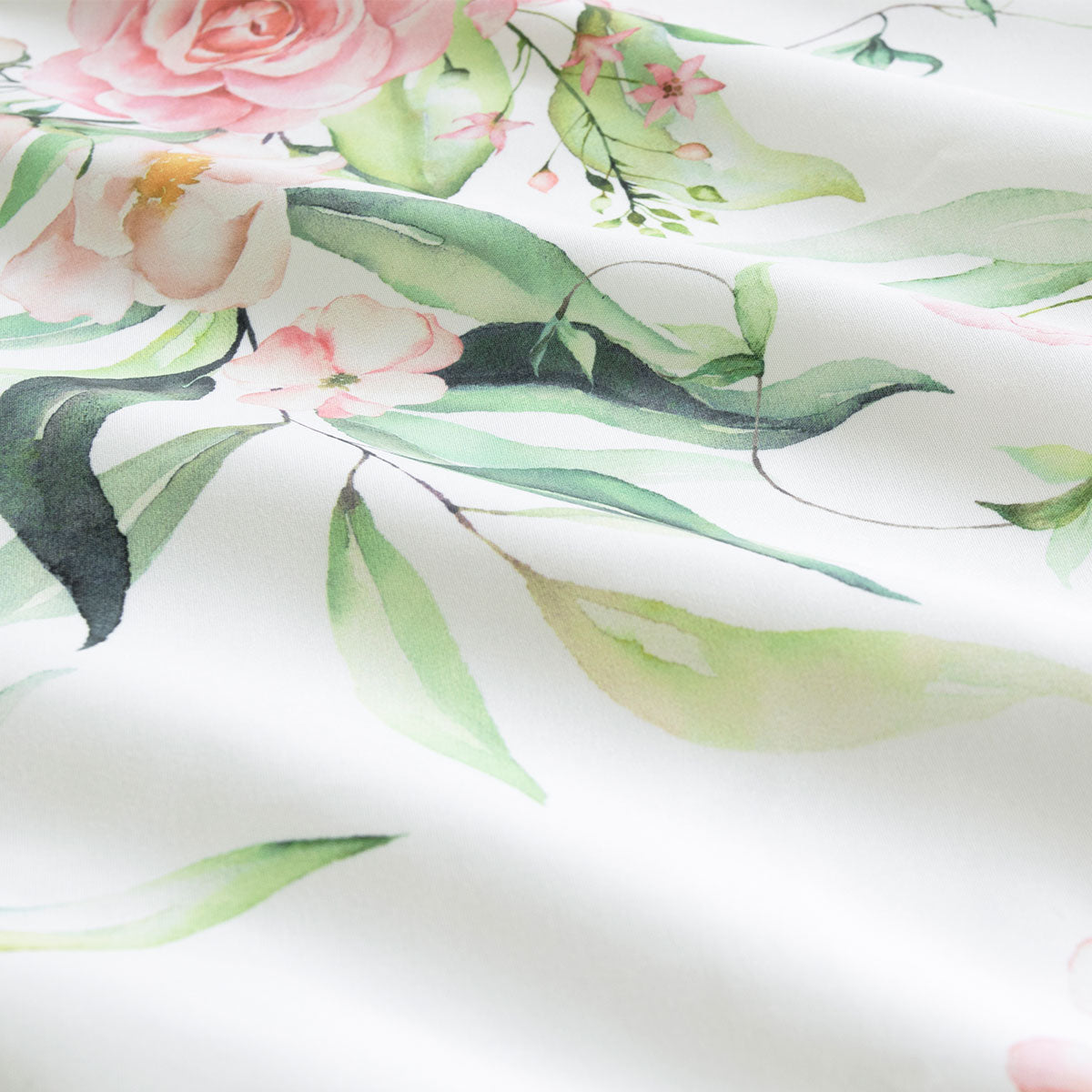 Ardor Rose Whisper Soft Sage Printed Floral Queen Size Quilt Cover Set