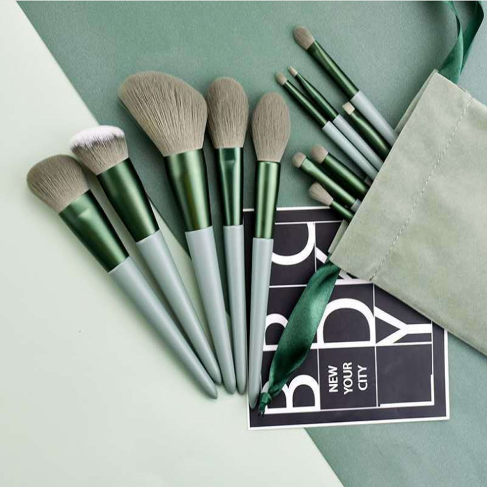 Professional Make Up Brushes Set 13pcs Beauty Foundation Eye Shadow - BM House & Garden