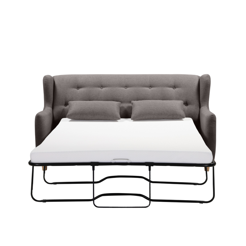 MARQUIS Dark Grey 2 Seater Sofa bed with Separate Foam Mattress