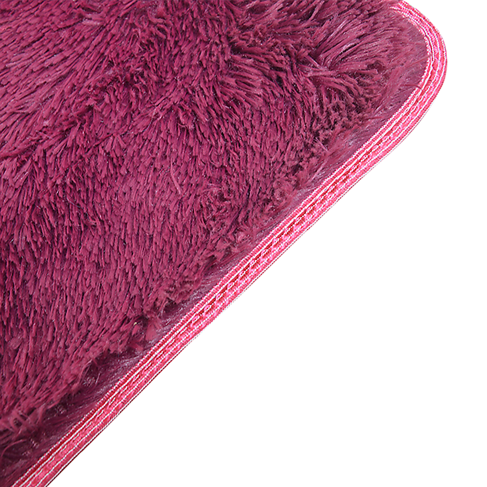 230x200cm Floor Rugs Large Shaggy Rug Area Carpet Bedroom Living Room Mat - Burgundy - BM House & Garden