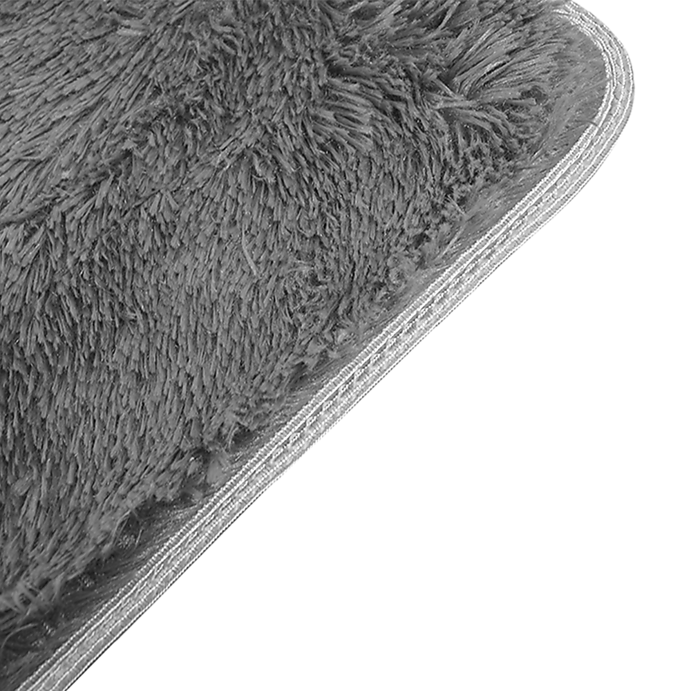 230x160cm Floor Rugs Large Shaggy Rug Area Carpet Bedroom Living Room Mat - Grey - BM House & Garden