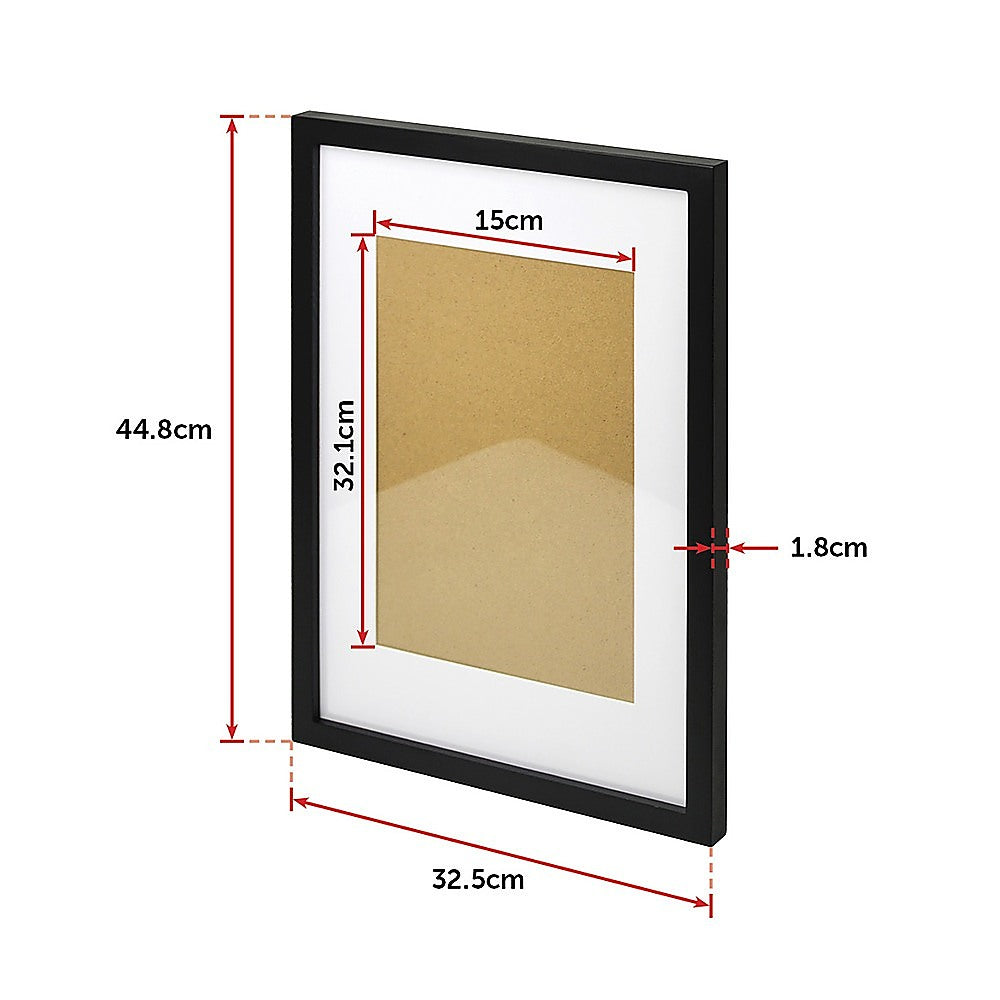 Set of 3 A3 Black Photo Frames