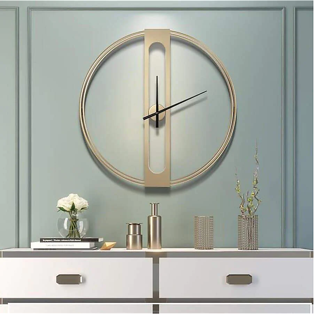 Gold Clover Metal Wall Clock - BM House & Garden