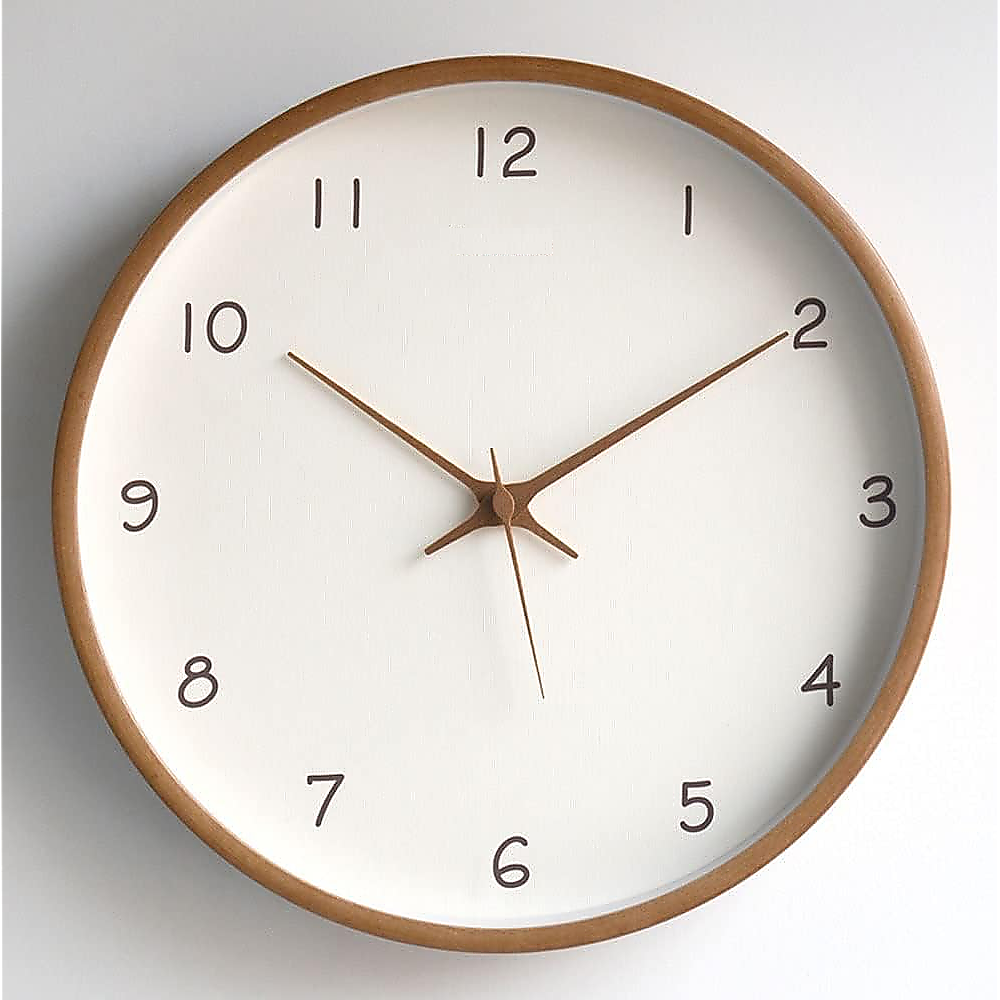 10" Clock Wooden Modern Wall Art - BM House & Garden