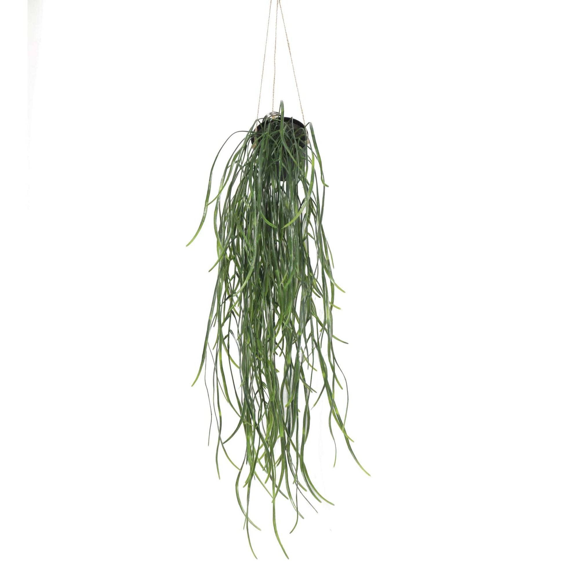 Artificial Hanging Potted Plant (Willow Leaf) 66cm UV Resistant - BM House & Garden