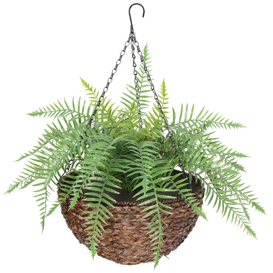 Large Artificial Hanging Basket (Fern Hanging Basket) - BM House & Garden