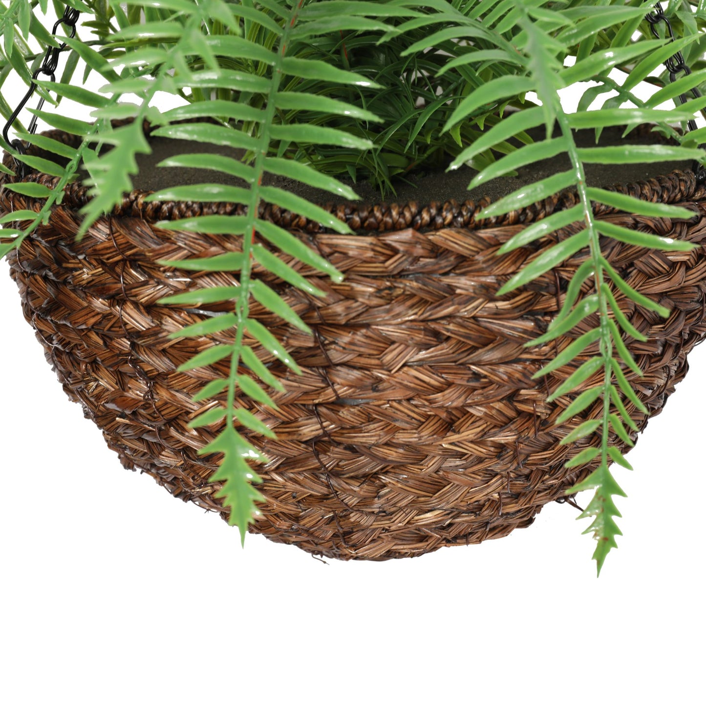 Large Artificial Hanging Basket (Fern Hanging Basket) - BM House & Garden