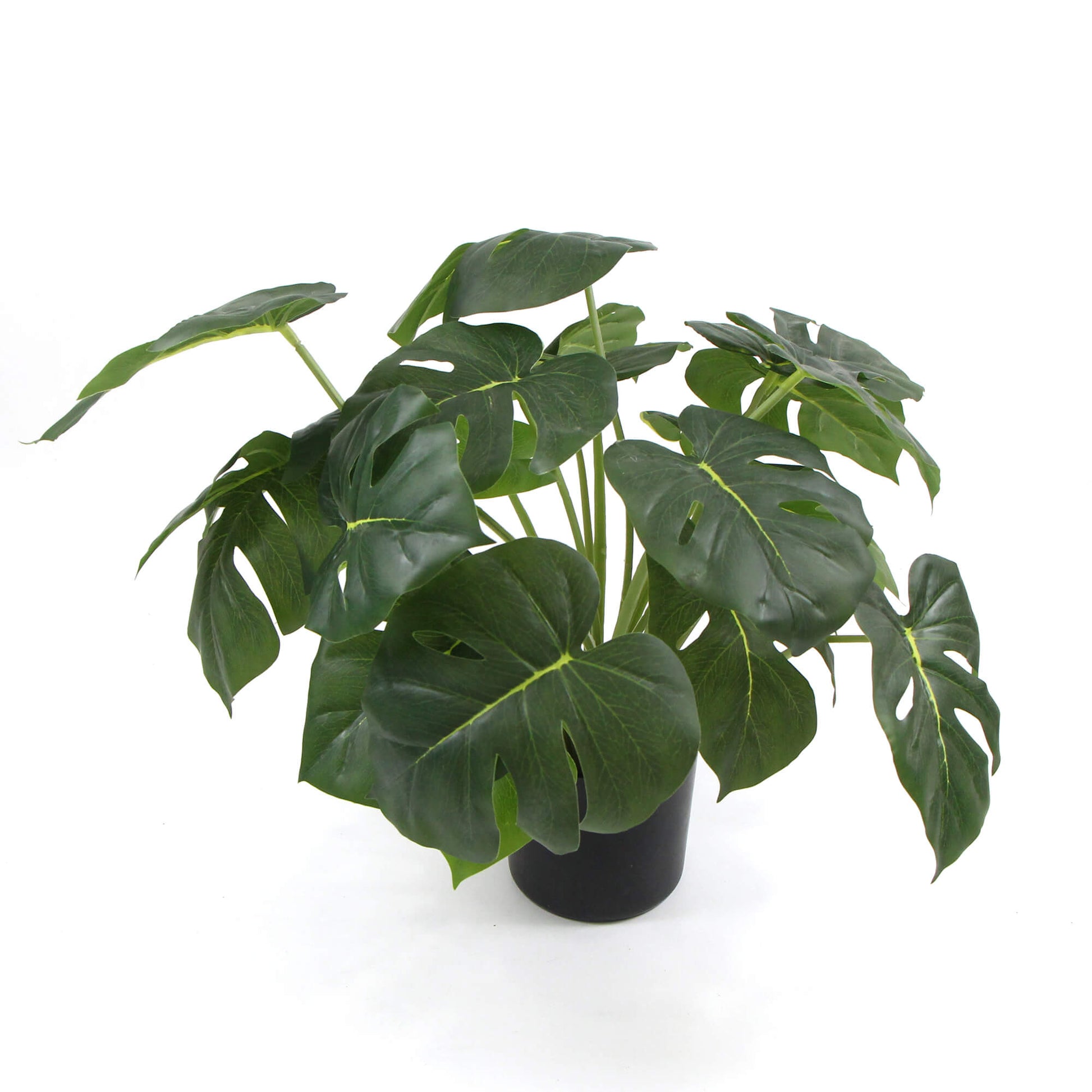 Dense Potted Artificial Split Philodendron Plant With Real Touch Leaves 50cm - BM House & Garden