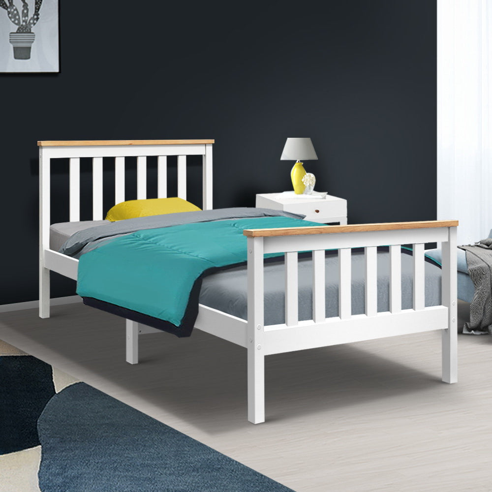 Artiss Single Wooden Bed Frame Bedroom Furniture Kids - BM House & Garden